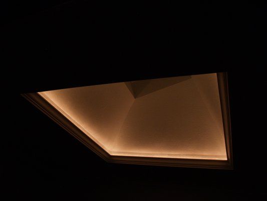 LED illuminated skylight opening. Also used as a night light for .