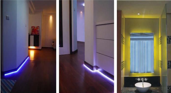 simple but effective LED lighting ideas | Led strip lighting .