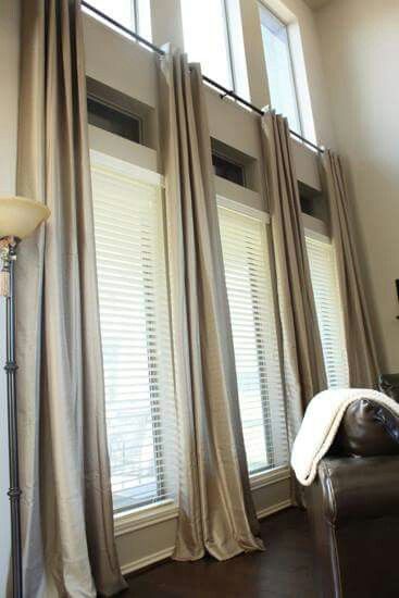 Another possibility for two-story windows. | Window treatments .