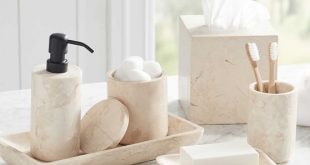 Silas Marble Bathroom Accessories Set | Pottery Ba