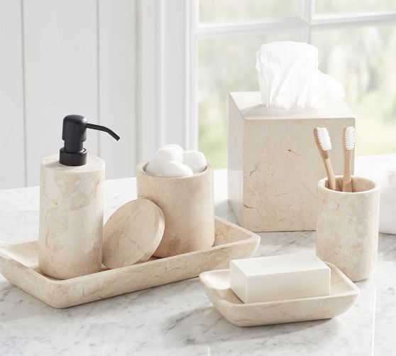 Elegant Marble Bathroom Accessories Set  for Your Luxurious Space