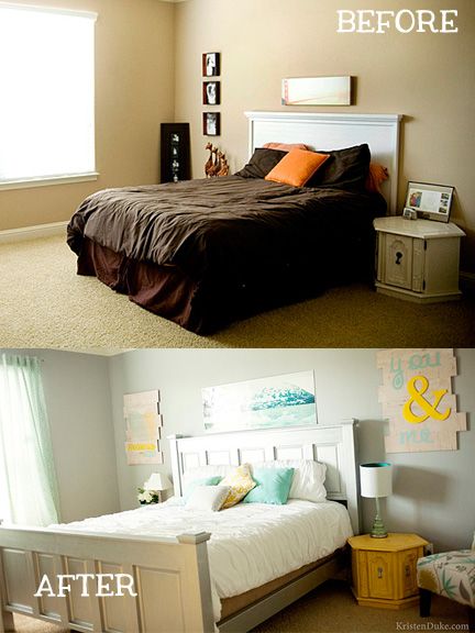 Master Bedroom Makeover | Bedroom makeover before and after, Small .