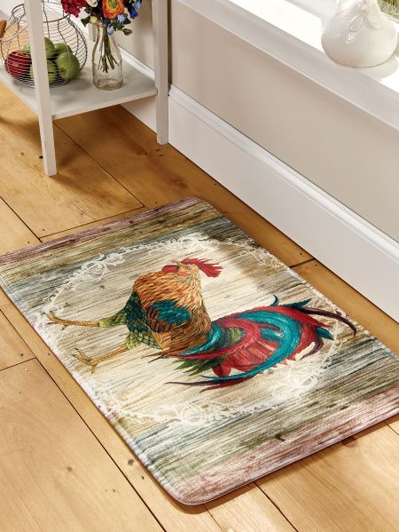 Rustic Memory Foam Floor Mats | Memory foam kitchen rug, Kitchen .