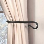 Wrought Iron Curtain Tiebacks : Twisted Hook | Pair | Curtain tie .