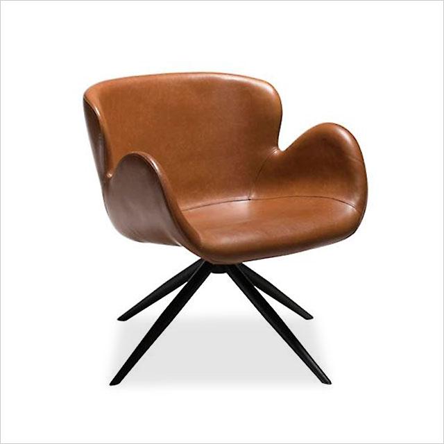 Rhea Swivel Lounge Chair - Light Brown - Scan Design | Modern and .