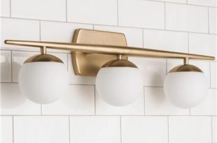 Linear Globe Bath Light - 3 Light $225 can be mounted as uprights .