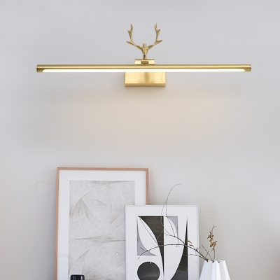 Tubular Vanity Light with Antler Mid Century Modern Adjustable Led .