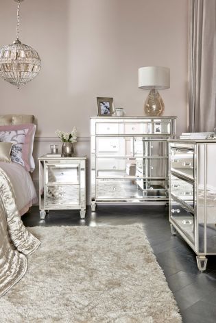 Enhance Your Bedroom with Stylish  Mirrored Furniture Sets