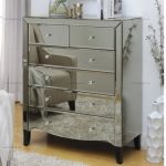 China Fully Smoked Bedroom Furniture Storage Cabinet Mirrored .