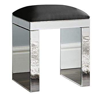 Mirrored Glass Dressing Table Stool | Shabby chic table and chairs .