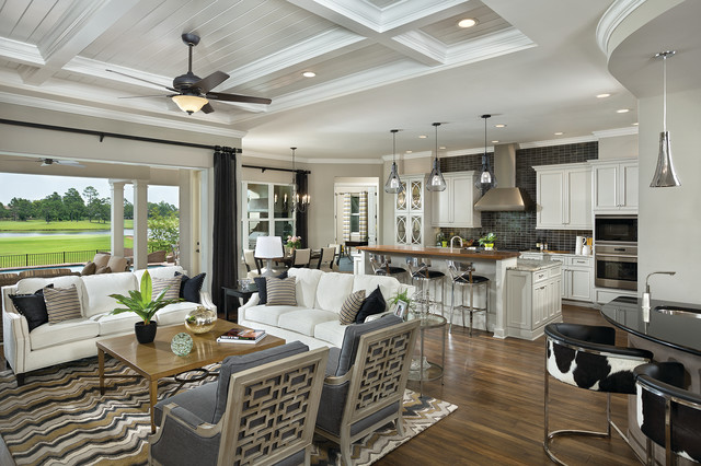 Asheville Model Home Interior Design 1264f - Traditional - Kitchen .