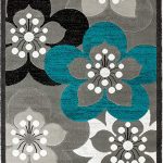 Amazon.com: Rugs and Decor Newport Collection Style 81 Teal Black .