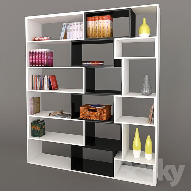 3d models: Other - Bookshelf | Bookshelf inspiration, Modern .