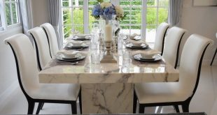 27 Modern Dining Table Setting Ideas | Dining table marble, Luxury .