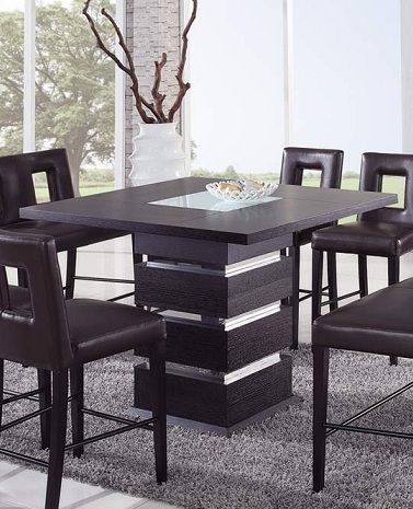 Wenge Modern Counter Height Bar Table $750 | Dining table design .