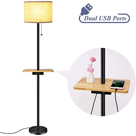 Lifeholder Floor Lamp, Modern Floor Lamp with Useful Dual USB .