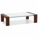 Modern Low glass and wood coffee table CS/450-VR S.T.C. Calligaris .