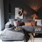 Cozy home decor, living room decoration ideas, modern interior .