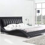 Amazon.com: Dublin Modern Platform Bed California King Size (Black .