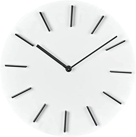 Amazon.com: MOTINI Modern Wall Clock,11inch Round Easy to Read .