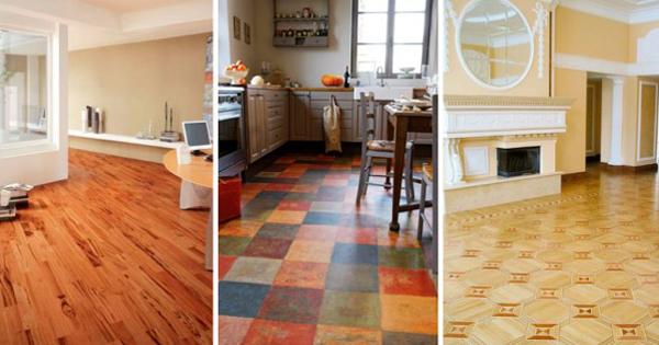 Contemporary Linoleum, Eco Flooring Ideas for Modern Interior Desi