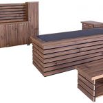 Amazon.com: Casa Mare 87" Rustic Brown & Black 4 Pieces Modern .