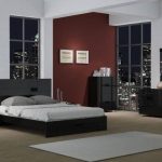 Buy Global United Aria Queen Platform Bedroom Set 5 Pcs in Black .