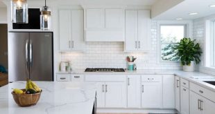 Modern White Kitchen Remodel — Shaeffer Design Bui