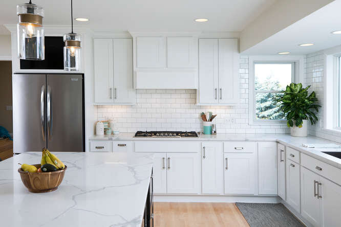 Modern White Kitchen Cabinet Remodel