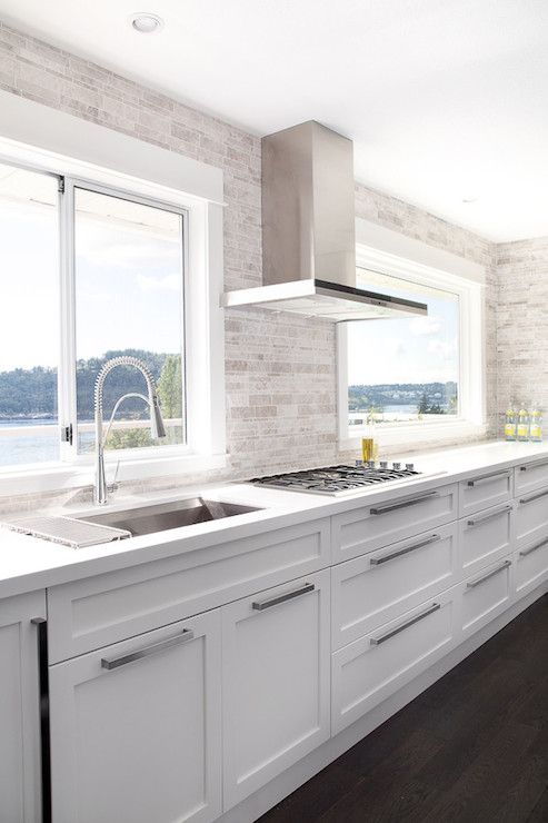 No Upper Cabinets – Contemporary – kitchen – Moeski Design Agency .