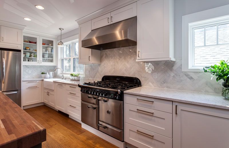 White Cabinet Mid Century Modern Denver Kitchen Remodel | Kitchen .