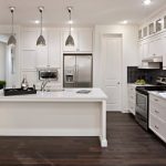 Kitchen Modern White Kitchen Dark Floor Floor Modern Kitchen .