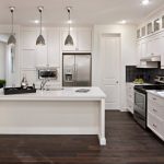 Some tips to clean and care of modern white kitchens with wood .