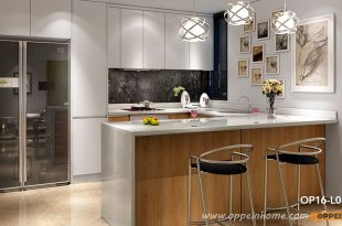 Modern Wood Grain Kitchen Cabinets - https://www.otoseriilan.com .