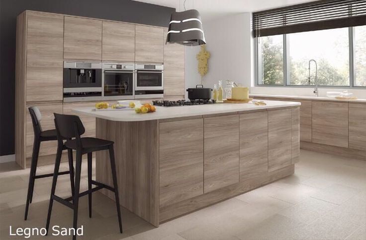contemporary kitchen wood grain - Google Search | Modern kitchen .
