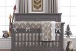 Liz and Roo Buck Woodland Crib Bedding Collection in Taupe | Bed .