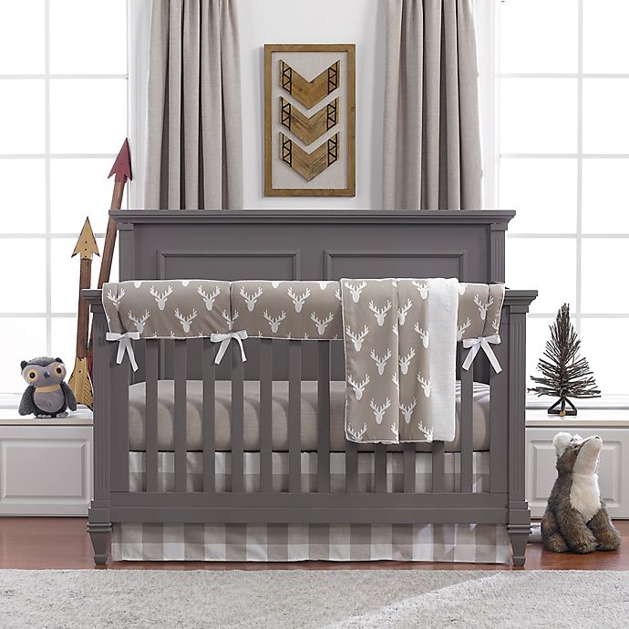 Modern Woodland Crib Bedding