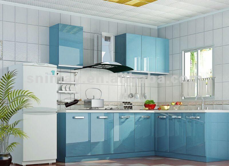 55+ Modular Kitchen Design Ideas For Indian Homes | Blue kitchen .