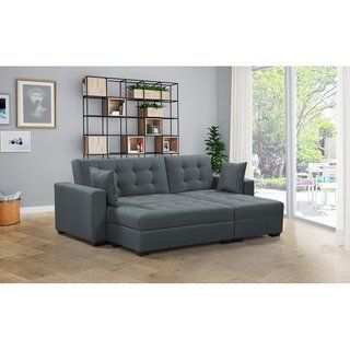 Save space and money with modular sectional sleeper sofa (With .