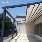 China Balcony Electric Aluminum Retractable Awnings Motorized PVC .