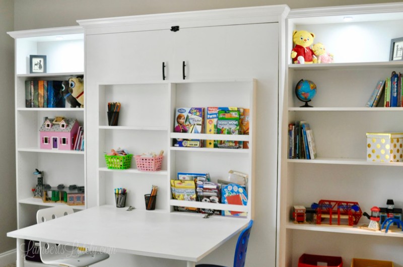 How to Build a DIY Murphy Bed with Desk and Bookcases (Part 2 .