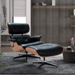 Amazon.com: Mid Century Lounge Chair and Ottoman, Modern Chair .