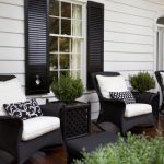 Paint shutters black to match wicker and black front door? would .