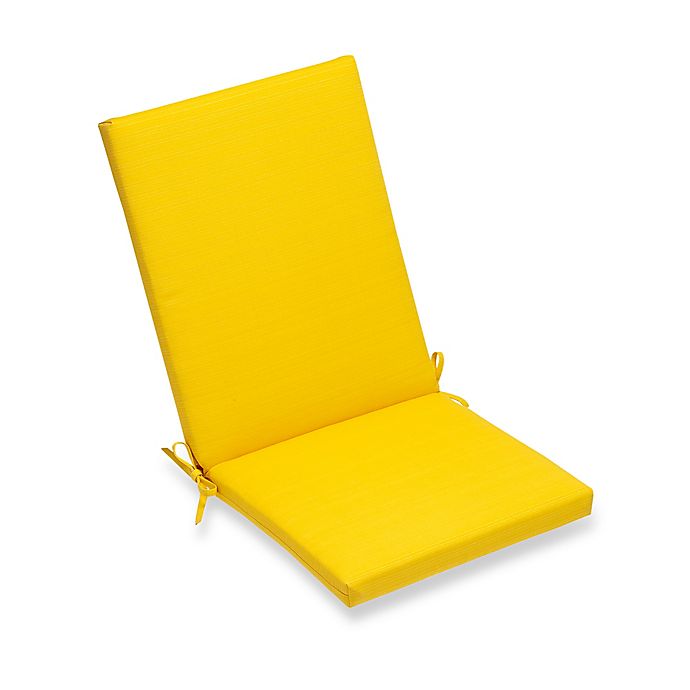 Forsythe Outdoor Folding Seat Cushion in Lemon | Bed Bath & Beyo