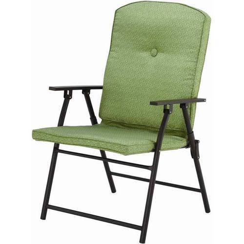 Mainstays Ms Padded Fabric Folding Chair Grn Flrl - Walmart.com .
