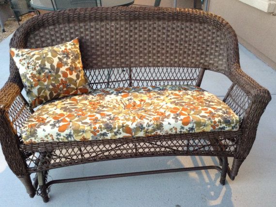 Outdoor patio furniture cushion covers by BrittaLeighDesigns .