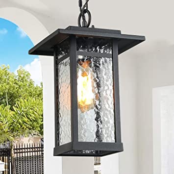 LOG BARN Lantern Outdoor Hanging Lights for Patio, Exterior .