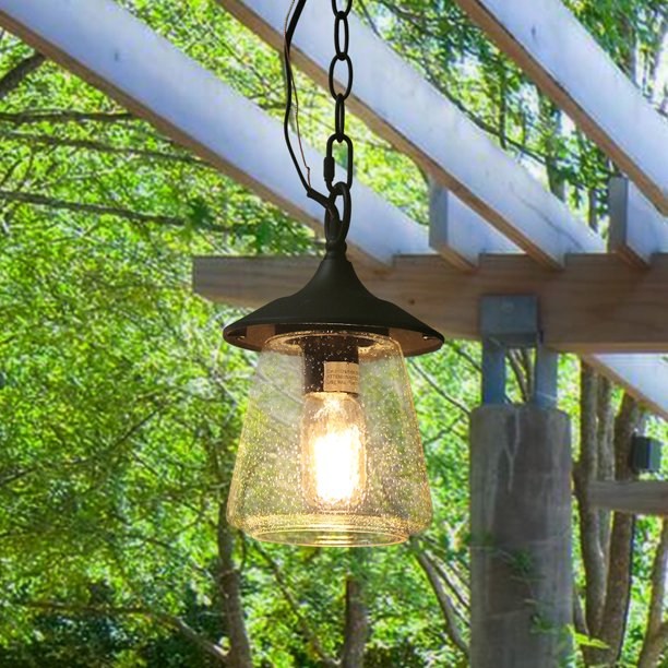 LNC 1-Light Outdoor Hanging Lights Traditional Porch Patio Pendant .