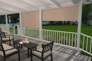 Outdoor Roller Shades and Exterior Roll Up Patio Shades - Coolar