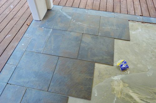 Leveling and Dry Fitting Tile In An Outdoor Area | Patio tiles .